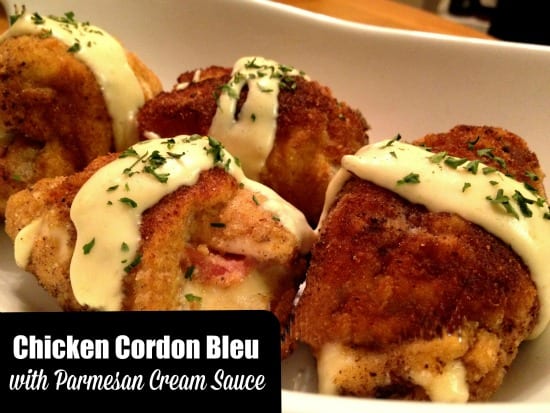 Chicken Cordon Bleu with Parmesan Cream Sauce Aunt Bee