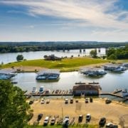 Aerial view of Ditto Landing
