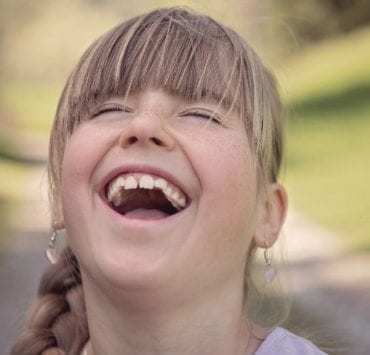 girl laughing