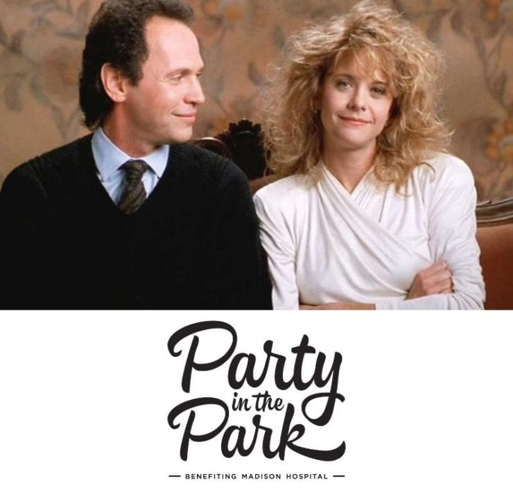 party in the park showing When Harry Met Sally