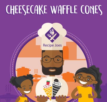 illustrated caricature of the Joe family of RecipeJoes