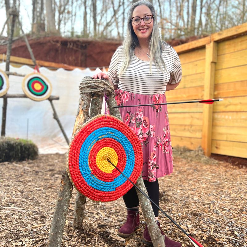 Bullseye atthe Ancient Lore Village archery range