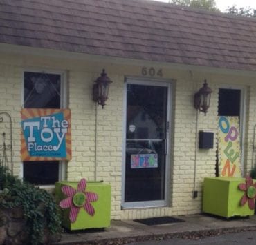 storefront for The Toy Place in huntsville