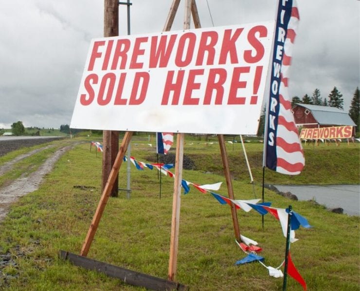fireworks stand