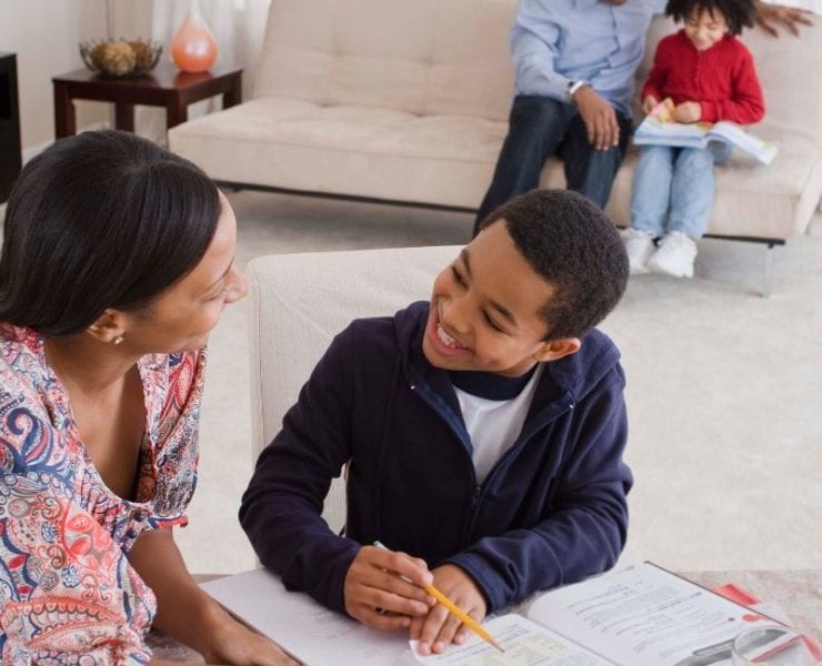 homeschooling homework african american family