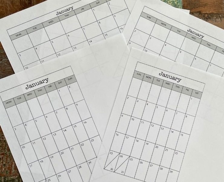 bullet journal pages square