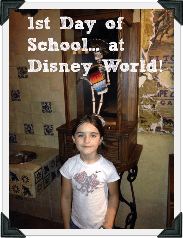 Homeschool 1st day Disney