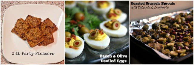 party pleasers. deviled eggs. brussels sprouts final