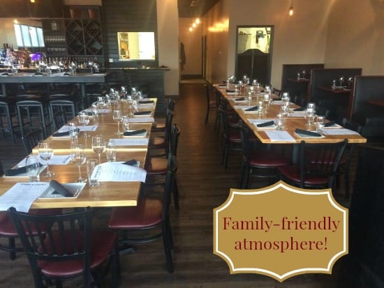 The clean, rustic dining room & friendly staff welcomes families.