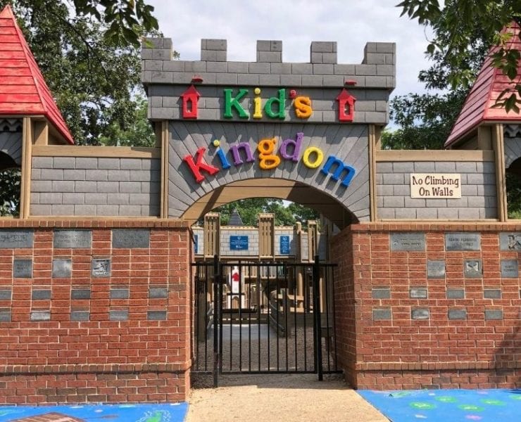 entrance to Kid's Kingdom playground in Madison Alabama