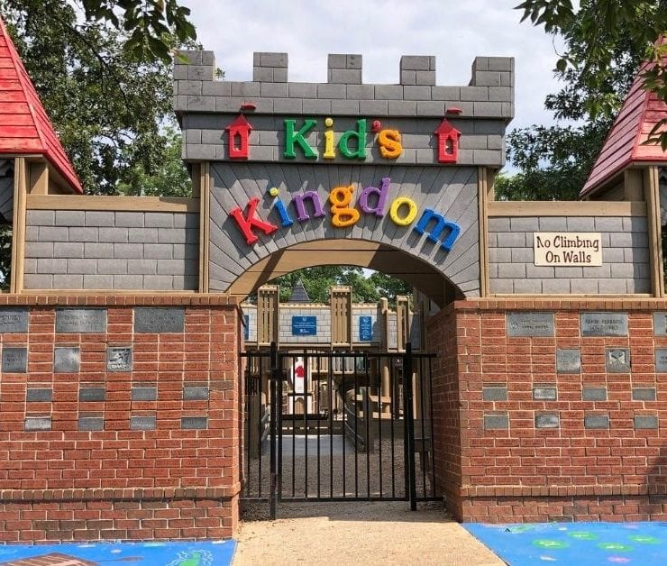 entrance to Kid's Kingdom playground in Madison Alabama