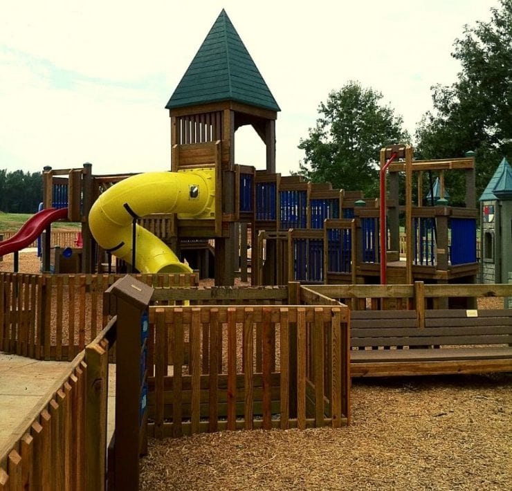 play station playground at Sharon Johnston Park in New Market Alabama