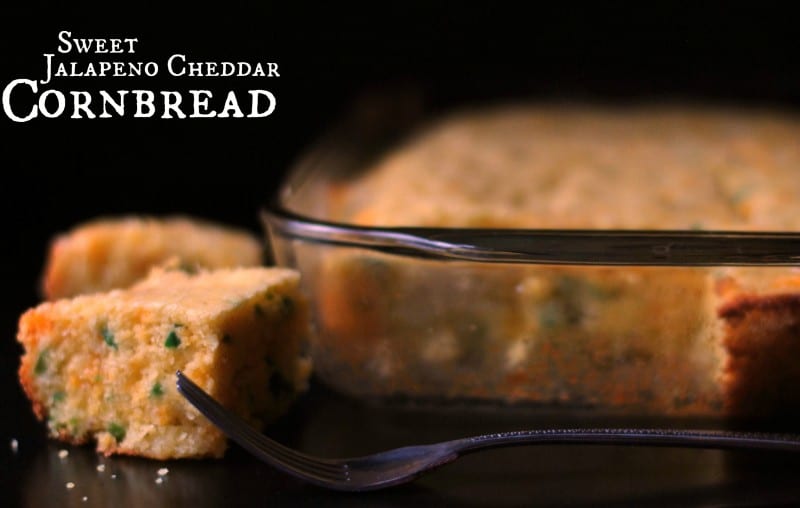 Sweet Jalapeno Cheddar Cornbread facebook Labeled