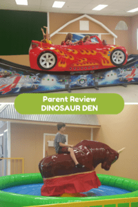 Parent Review for Huntsville's Dinosaur Den details indoor family fun! 