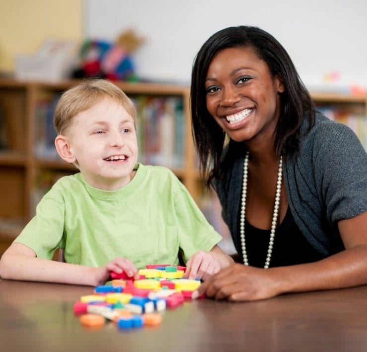 special needs advocate with child