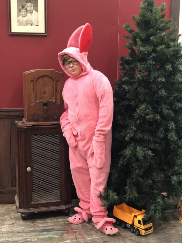 ralphie in a bunny suit