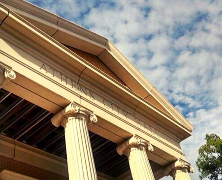 city hall building in Athens Alabama
