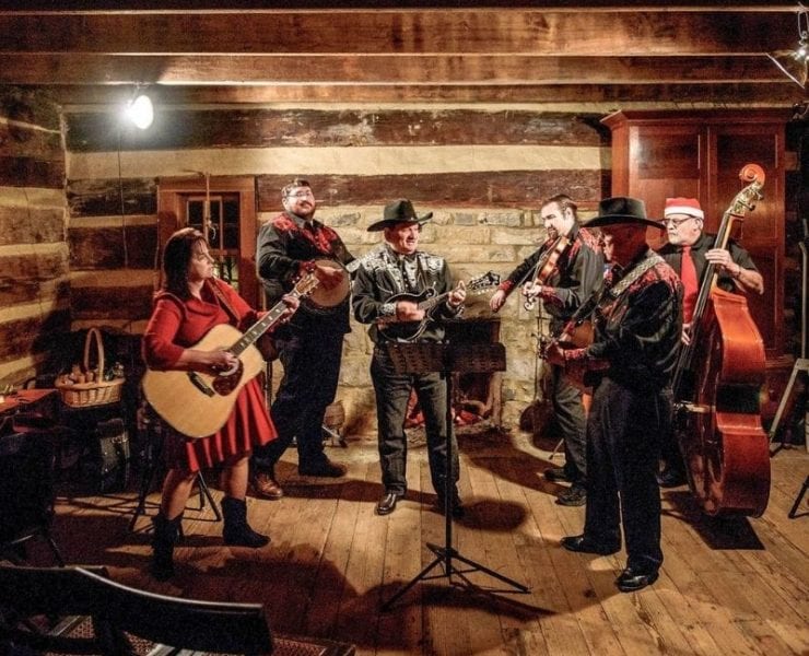 musicians perform at Burritt On the Mountain Candlelight Christmas