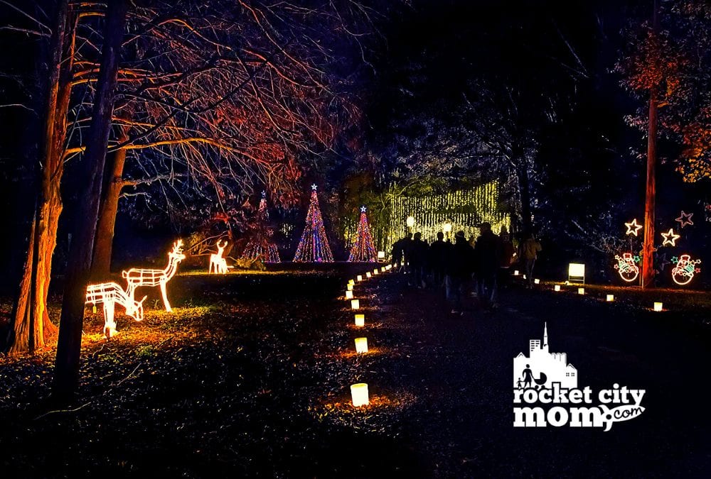 christmas lights at the huntsville botanical garden