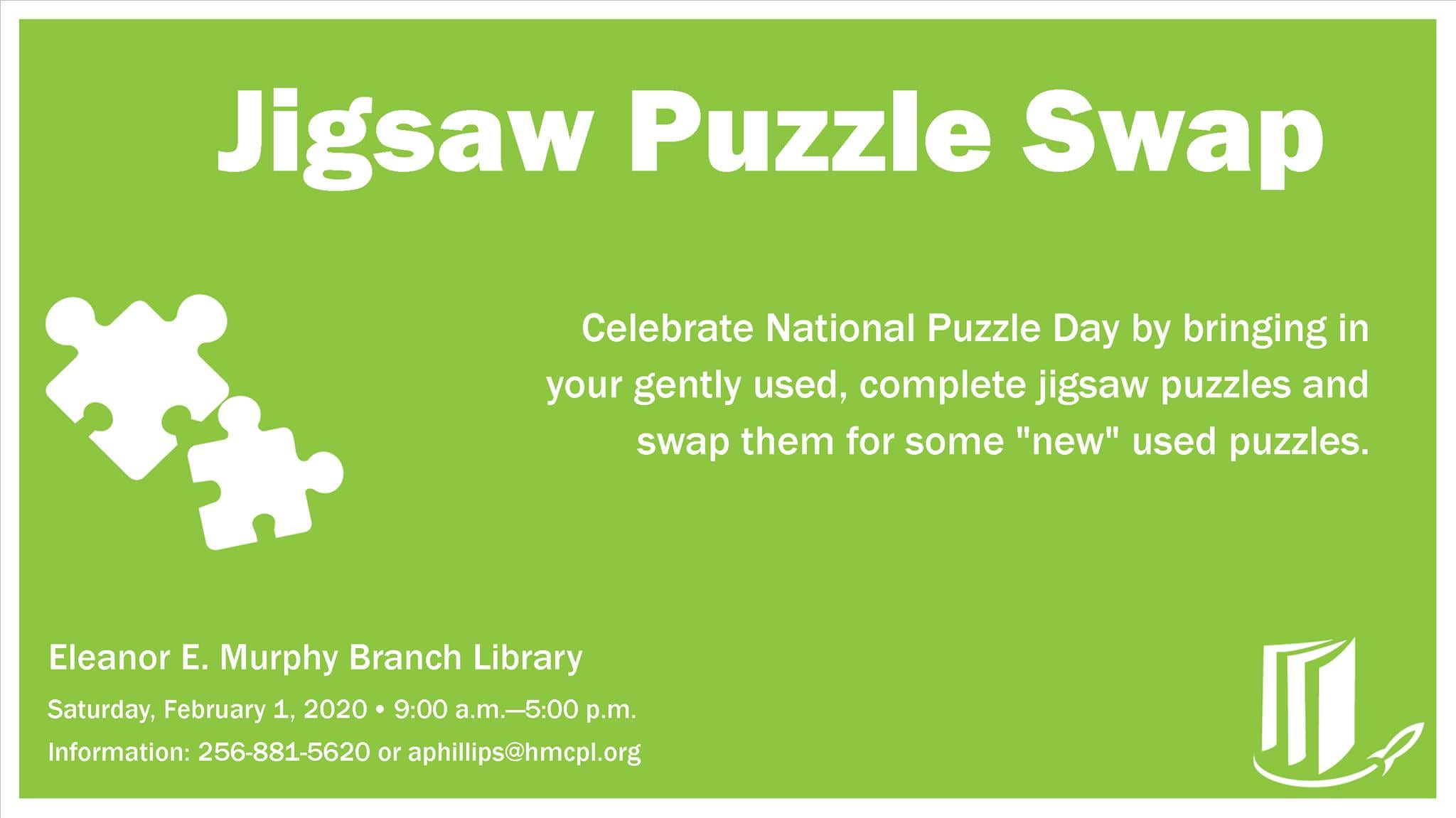 Jigsaw Puzzle Swap Rocket City Mom Huntsville events, activities