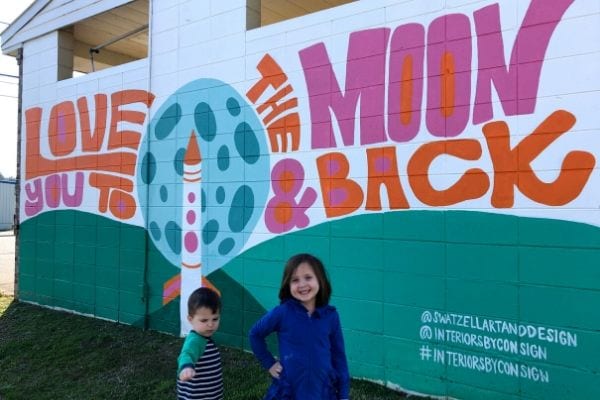 Love You to the Moon and Back Mural Huntsville AL
