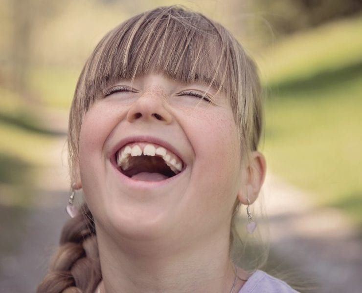 girl laughing