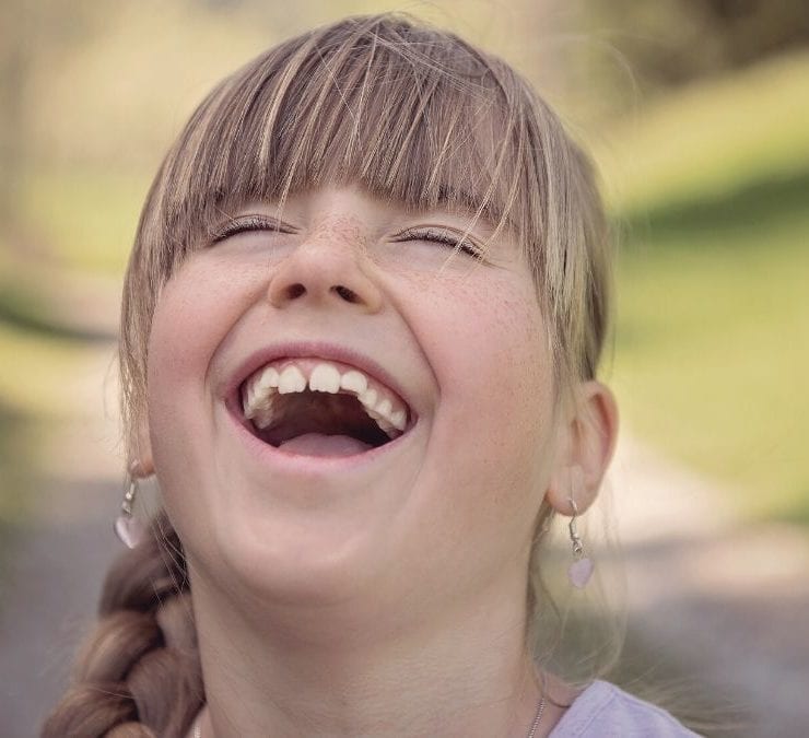 girl laughing