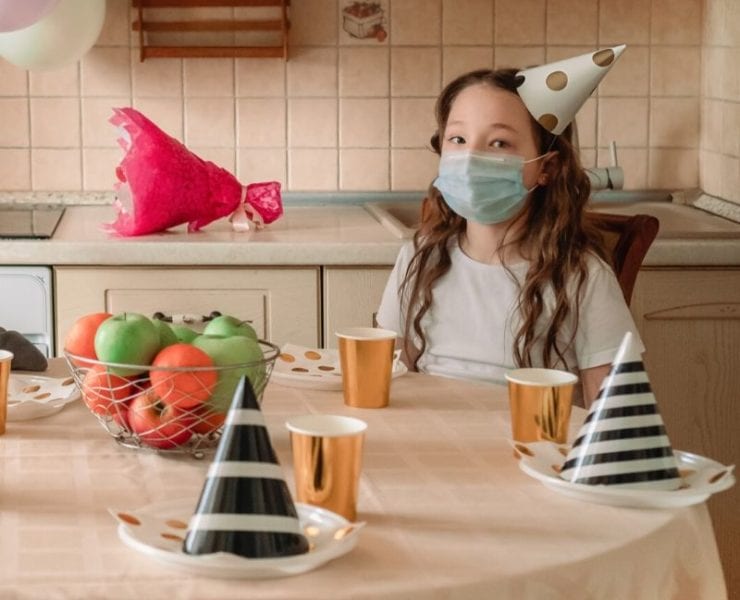 girl alone on her birthday