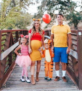 Winnie the Pooh Family Pregnancy Bump Halloween Costume 