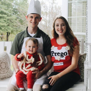 Prego Chef Spaghetti Family Pregnancy Bump Halloween Costume