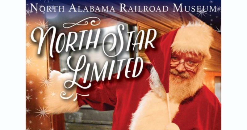 Christmas Santa train in Huntsville