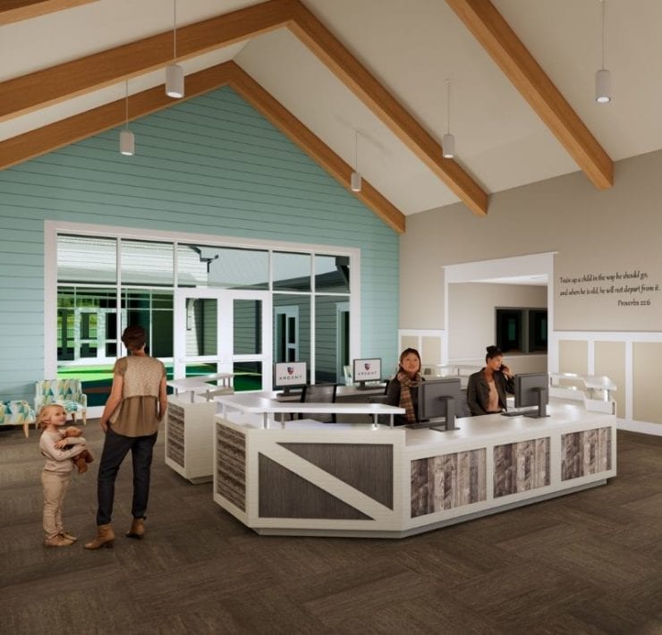 interior rendering of Ardent Daycare & Preschool at Redstone Campus in Huntsville, AL