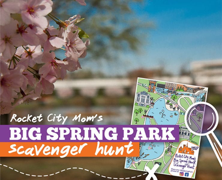 Rocket City Mom's Big Spring park Scavenger hunt