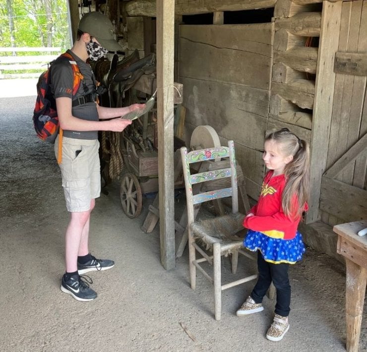 Siblings can enjoy a fun experience working together to solve the GeoQuest clues.