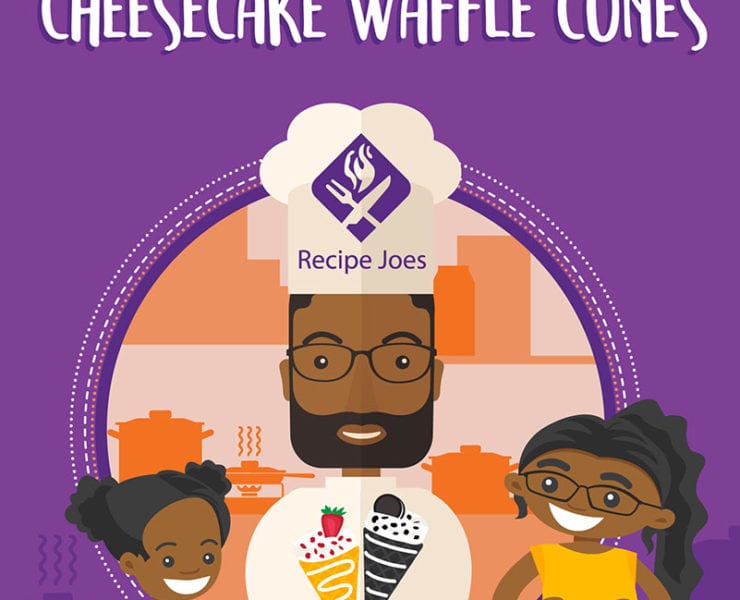 illustrated caricature of the Joe family of RecipeJoes