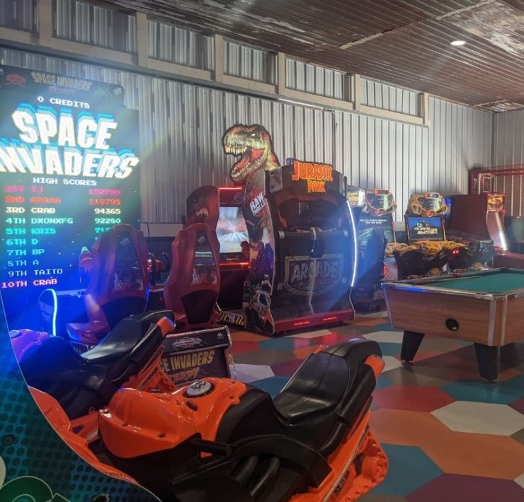 Guests can enjoy a small arcade at Pirate's Bay waterpark.