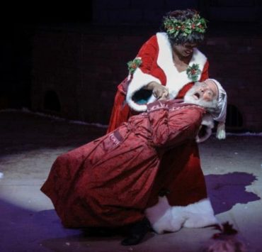 Scrooge and the Ghost of Christmas Present