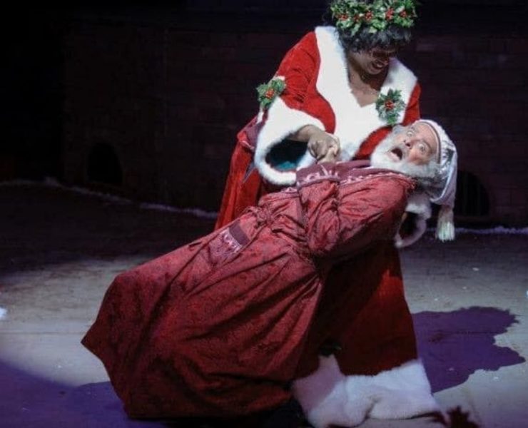 Scrooge and the Ghost of Christmas Present