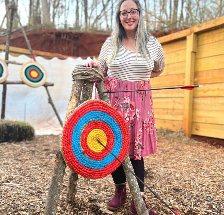 Bullseye atthe Ancient Lore Village archery range